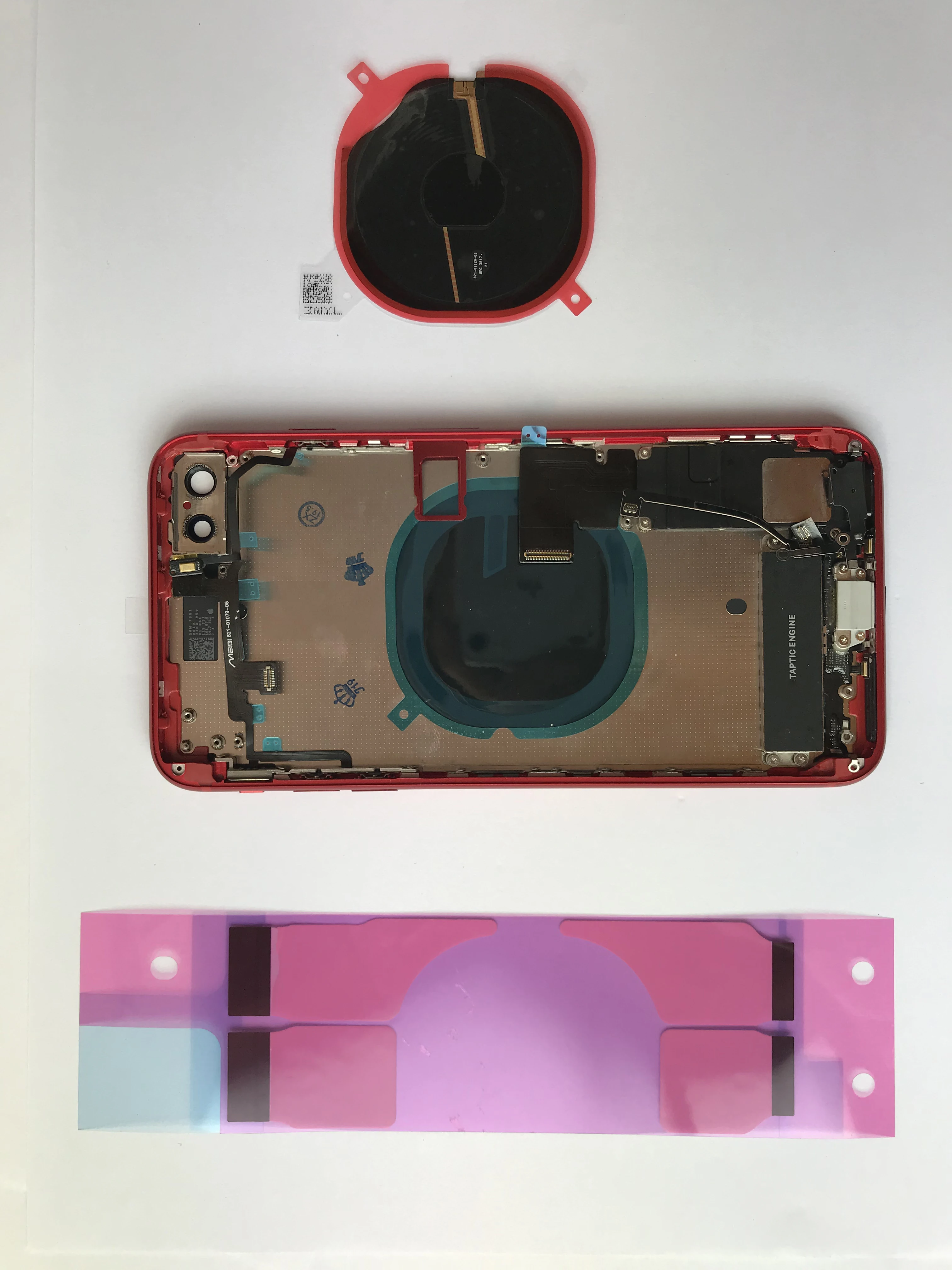 Для iphone 8 Plus красный аккумулятор задняя крышка корпус средняя Рамка Замена |
