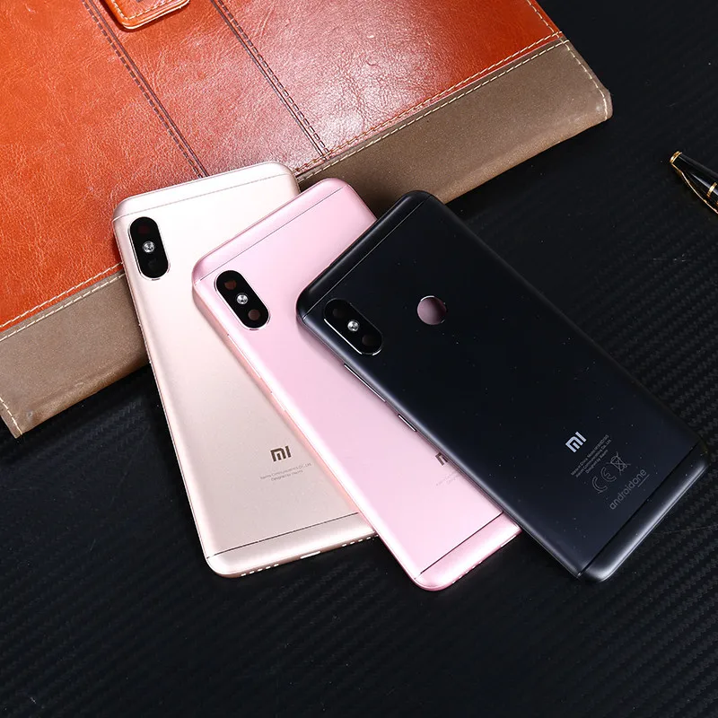 Для Xiaomi Mi A2 Lite корпус Redmi 6 Pro Батарейная дверь оригинальная металлическая задняя