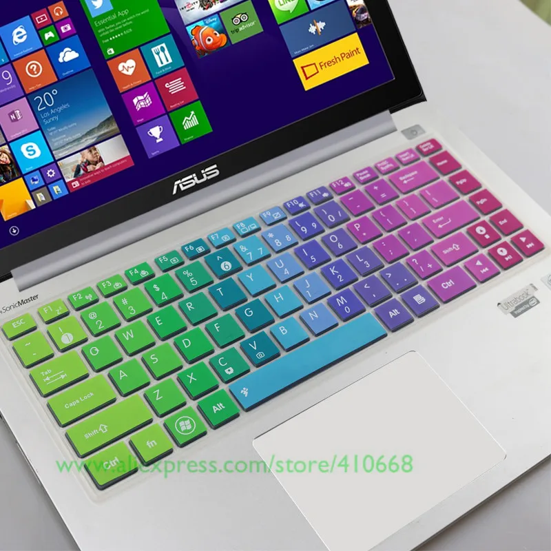 Силиконовый защитный чехол для клавиатуры Asus A40 A42 A43 A45 A45V A46E A46C A85 A450J/C A455LD A450L A401L