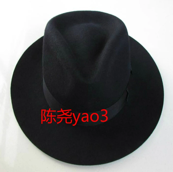 Шерстяная Фетровая Шляпа Дерби шляпа Fedora фетровая шляпа Billycock Зимняя мода Котелок головные уборы шерстяные шляпы Федора и трибли мужская шапка B-8130