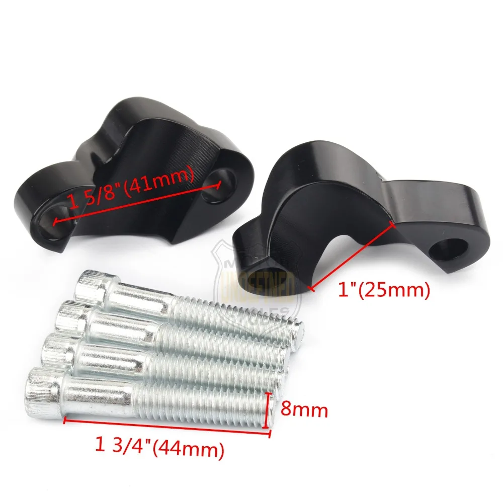 " Мотоцикл Руль Riser Kit Алюминий 1" бар повысить блок расширения Комплект для Harley Sportster XL1200X XL1200XS 48 2010