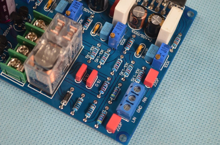 

high-power 120W+120W LM3886 2.0 pure post audio amplifier board with protection lm3886 amplifier board