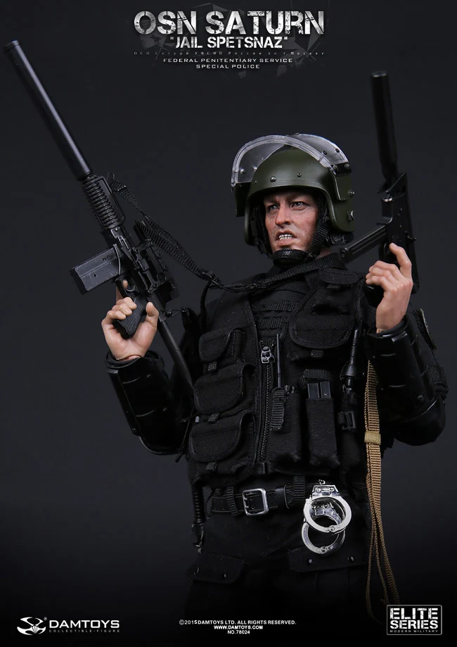 Damtoys 78024 1/6 OSN Saturn Jail Spetsnaz FSIN SPECIAL POLICE 1" Коллекционная фигурка для фанатов подарок на праздник