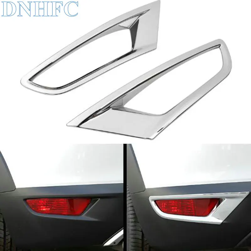 

DNHFC The rear fog lights of the car are decorated with bright frames for Mazda CX-3 CX3 2016 2017 2018