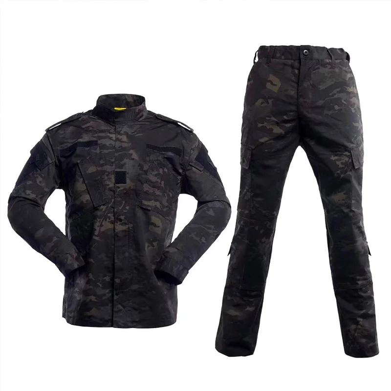 MCBK NEW MCBK Military BDU uniforms/ Multical Black tactical BDU uniforms(jacket& pants) tactical cargo pants uniform - Цвет: MCBK