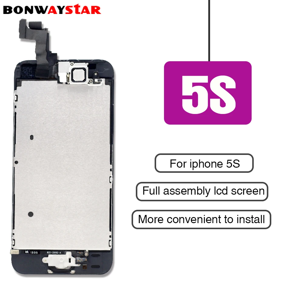 Полный комплект ЖК дисплей для iPhone 5S полный экран сенсорный 5s дигитайзер замена