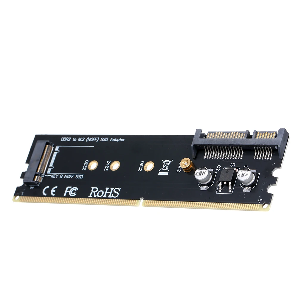 M.2 (NGFF) B key 2230/2242/2260/2280 SSD адаптер DDR4 слот для памяти Расширенная карта DDR на жесткий