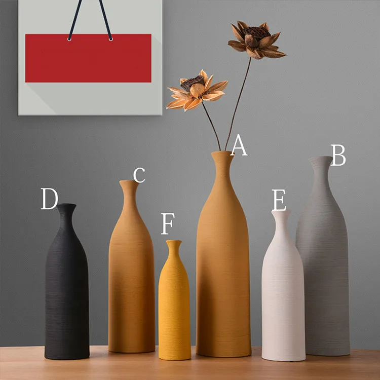 

Украшение для дома, керамические вазы ручной работы из хирургического шелка, абстрактные украшения, Современные Простые скандинавские укр...