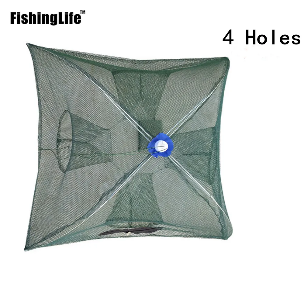 Автоматическая ловушка для рыбалки креветок FishingLife с 2/4/6/810/12/16 отверстиями