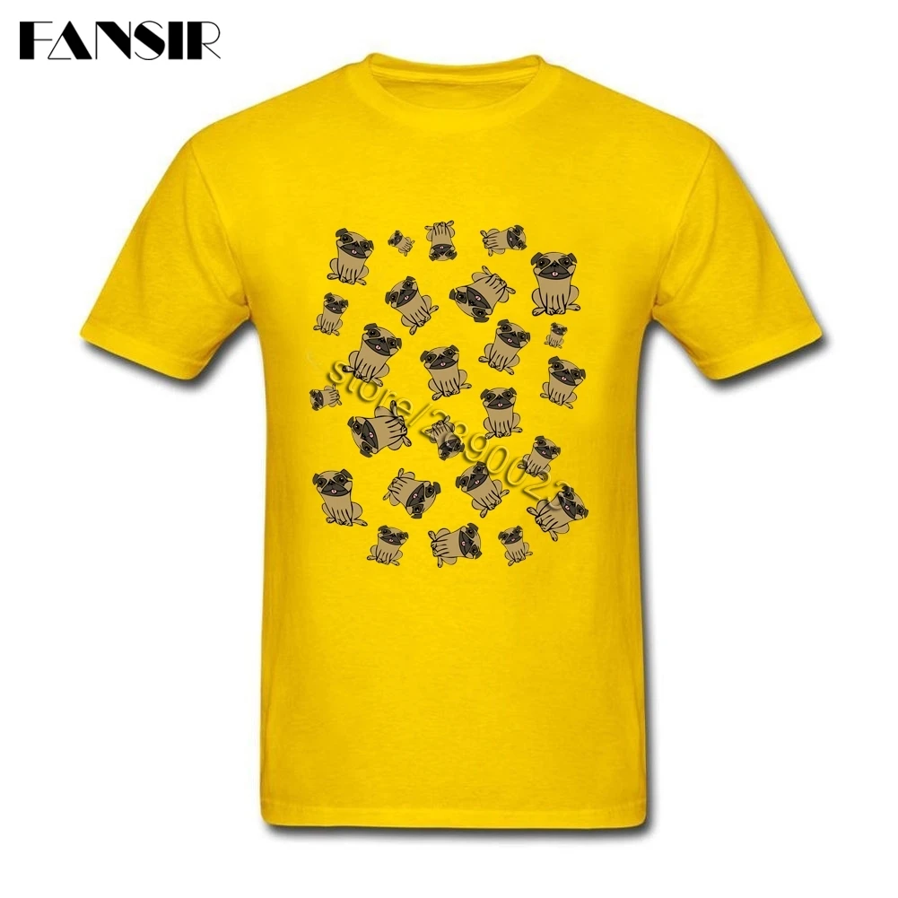 XS 3XL книжная полка с фигурой мопса Crazy футболки для мужчин и мальчиков хлопковые