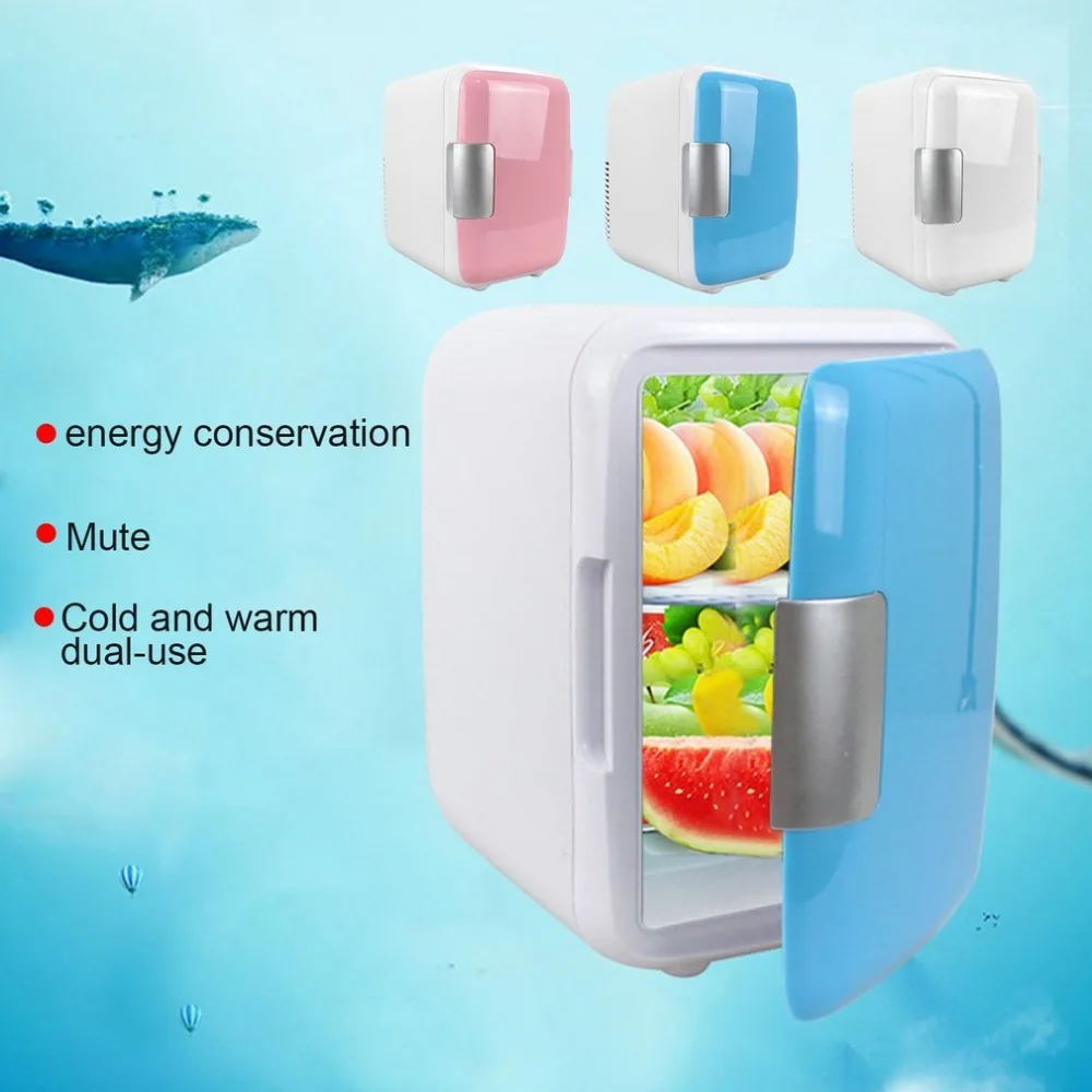 Compact Size 4L Car Refrigerators Ultra Quiet Low Noise Mini Freezer Cooling Heating Box Fridge | Бытовая техника
