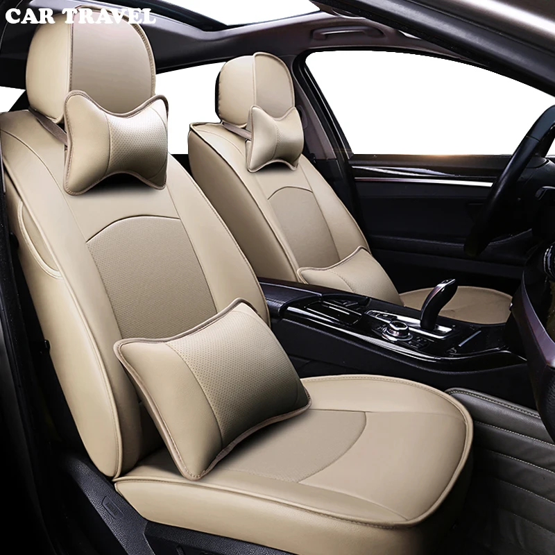 CAR TRAVEL custom real leather car seat covers for Volkswagen vw UP scirocco R36 Multivan Caravelle Sharan Variant GOLF Passat | Автомобили