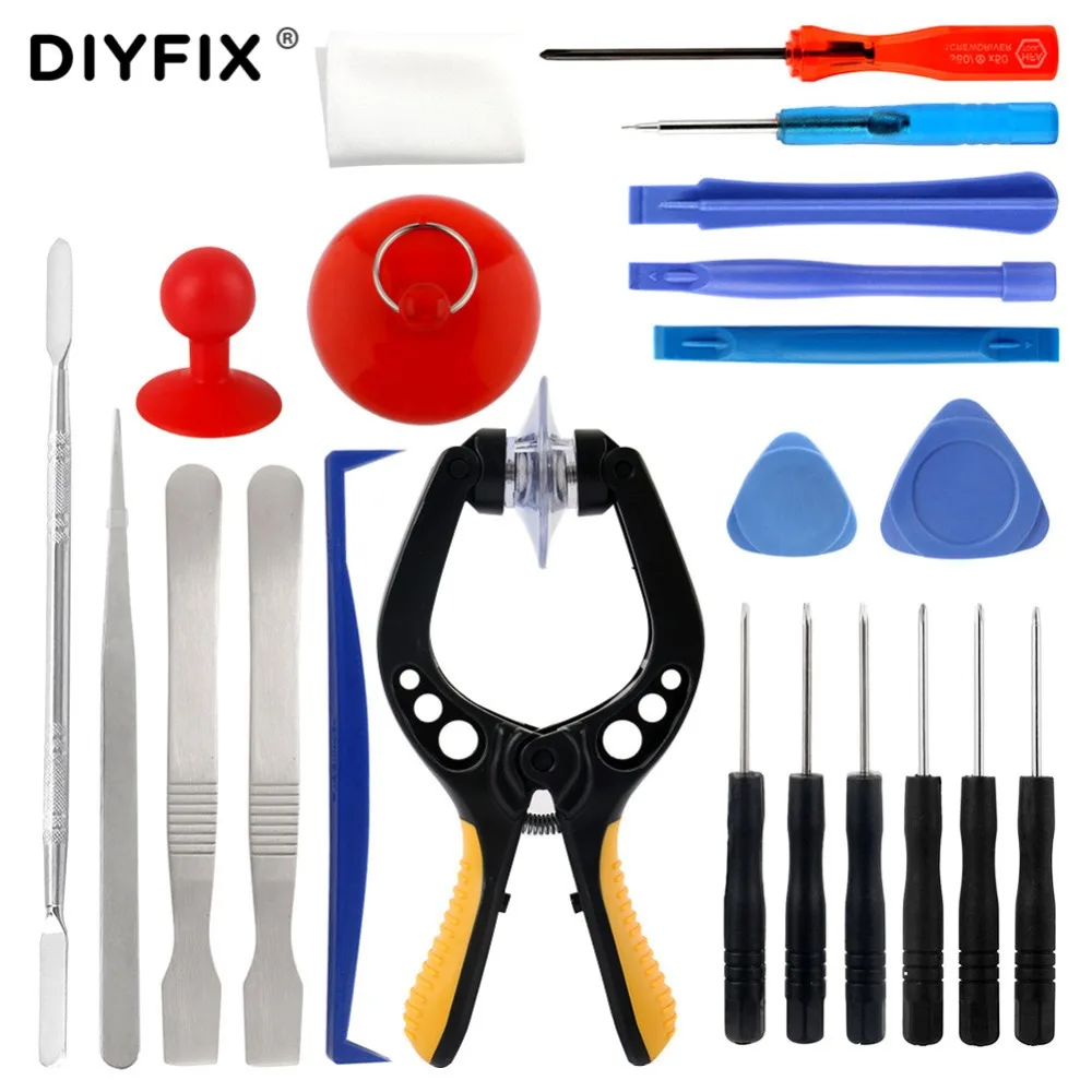 DIYFIX 23 в 1 Набор инструментов для ремонта мобильных телефонов iPhone XS X Andriod мобильный