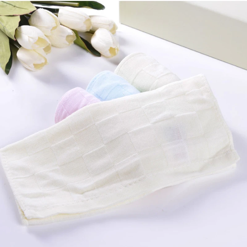 

Sale Thin Cotton Plaid Pattern 3 Colours Absorbent Drying Solid Colour Towel