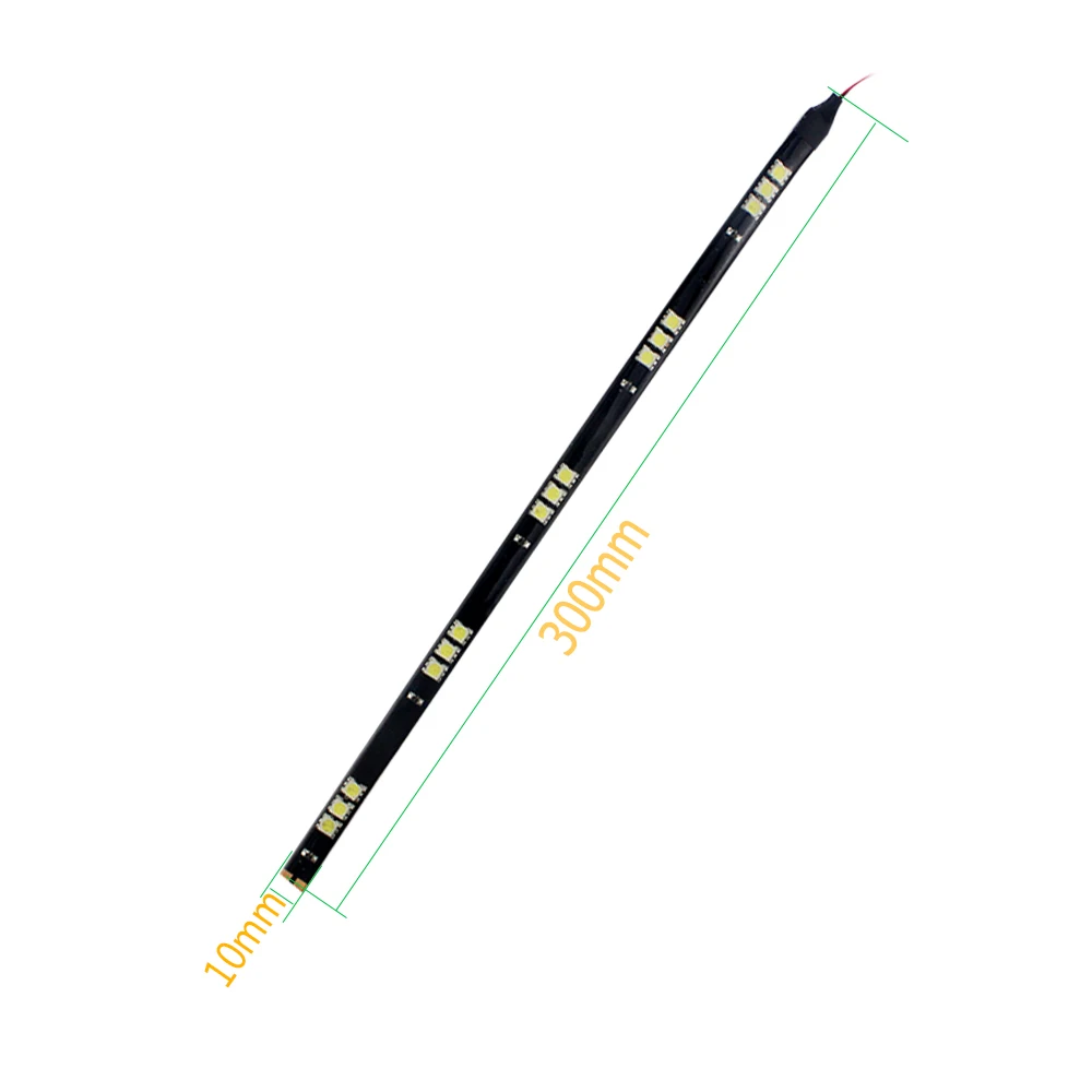100 шт./лот 30 см 5050 15 SMD гибкая светодиодная лента декоративная лампа DC 12V
