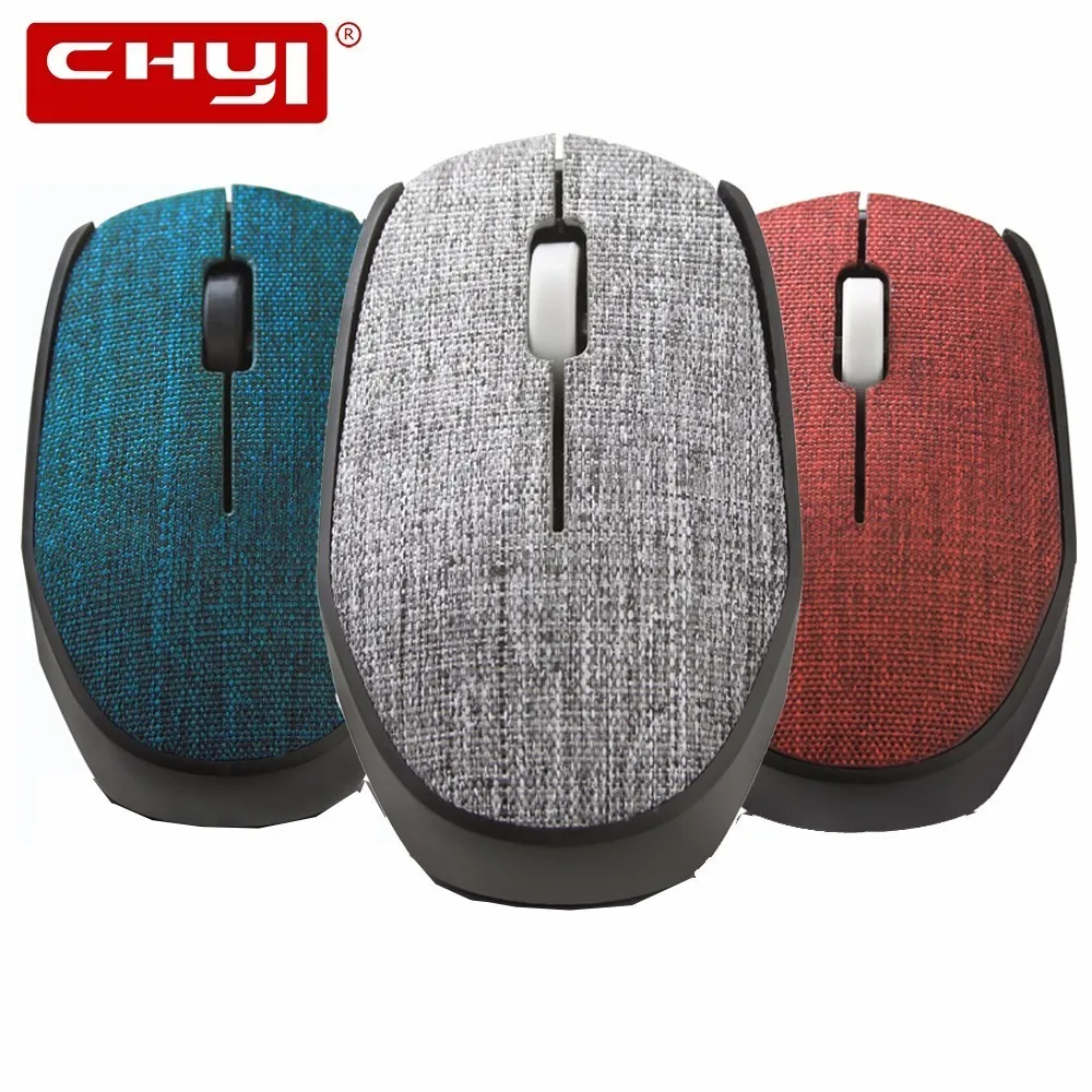 

CHYI Nylon Fabric Wireless Mouse Portable 2.4G Optical Ergonomic Mause Wireless 1600DPI Gaming Mice Gamer for Computer Desktop
