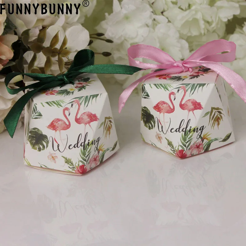 FUNNYBUNNY коробки для свадебной вечеринки Фламинго многомерные конфеты подарочные