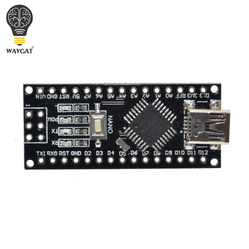WAVGAT ардуино Nano Mini-USB С загрузчика Совместимость Nano 3,0 контроллер CH340 драйвер USB 16 мГц Nano v3.0 же как ATMEGA328P
