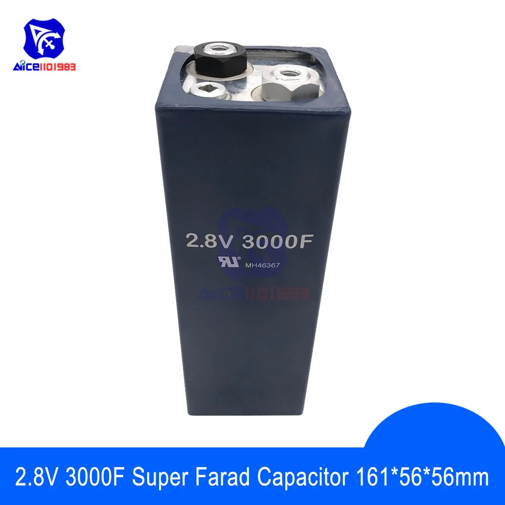 Супер конденсатор 2 8 V 3000F 161*56*56mm низкочастотный высокочастотный супер фарадный