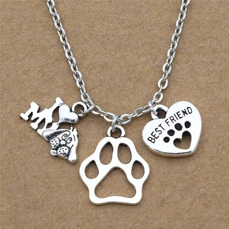 Новое ожерелье с подвеской в виде собачьей лапы Я люблю мою работу|Ожерелья