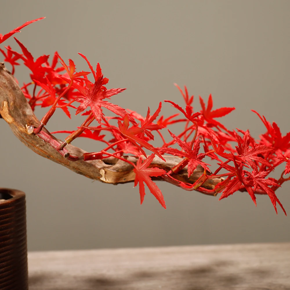 

Plant with Pot Artificial Plant Flower Landscape DIY Garden Bonsai Qrnaments For Home Living Room Decorations