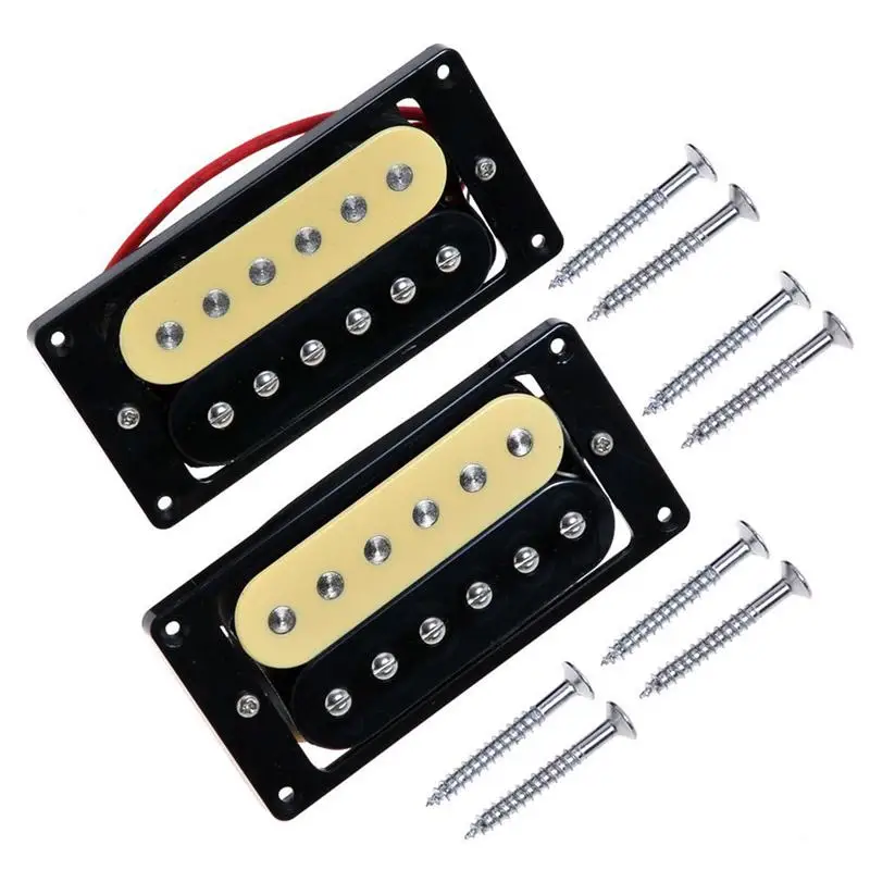 Пара Зебра Столкнувшись Humbucker Double звукоснимателей Электрогитары|Детали и