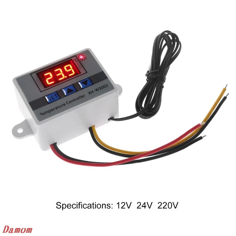 

12V 24V 220V W3002 Digital Temperature Controller 10A LED Thermostat Regulator