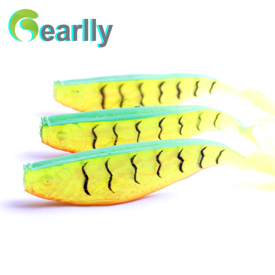 

3pcs/lot Gearlly New 10cm 9g Soft Fishing Bait colorful