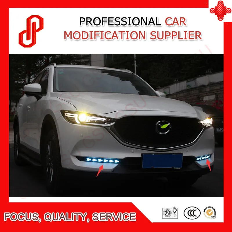 Модифицированный светодиодный дневные ходовые огни указатели поворота DRL для Mazda