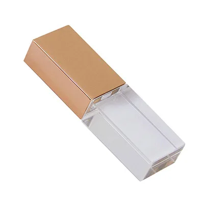 Rose Gold Роскошный Кристалл форма 64 ГБ 16 ГБ 32 ГБ флеш-диск USB 2,0 светодиодный флеш-накопитель Memory Stick Thumb Drive водонепроницаемый дисковый накопитель U диск подарок - Цвет: Rose Gold