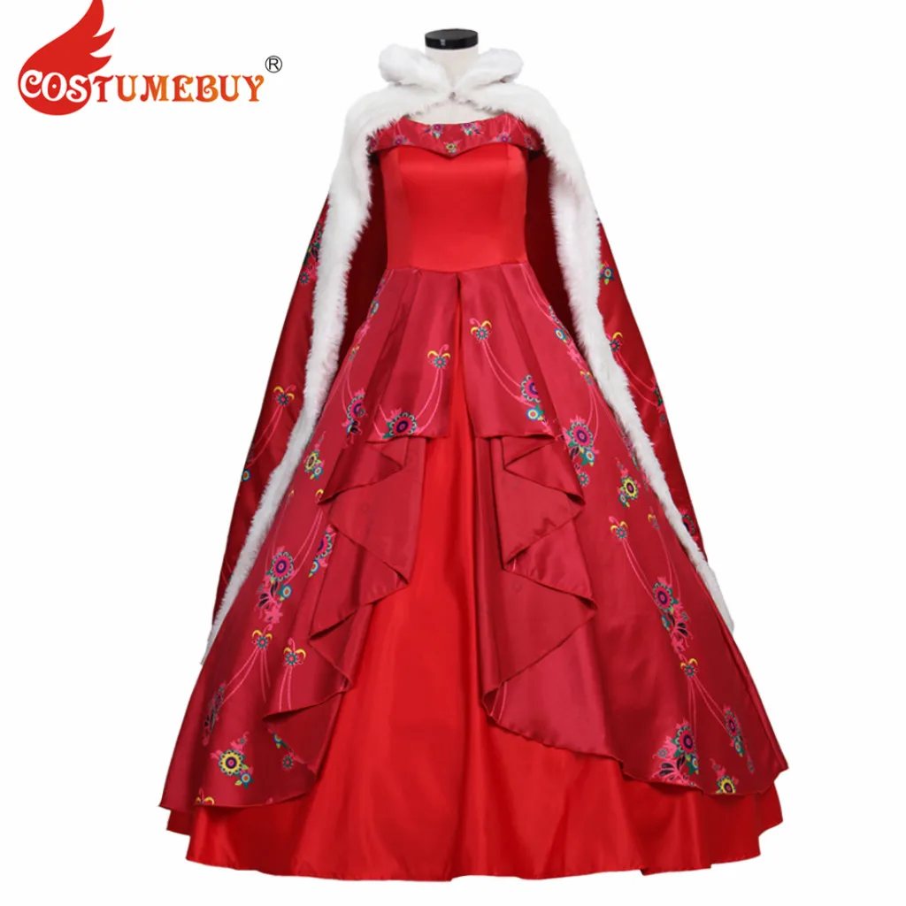 Costumebuy Elena of Avalor принцесса Елена Косплей Костюм женский бальный наряд с накидкой disfraz Mujer вечерние изготовленный на заказ костюм для Хэллоуина