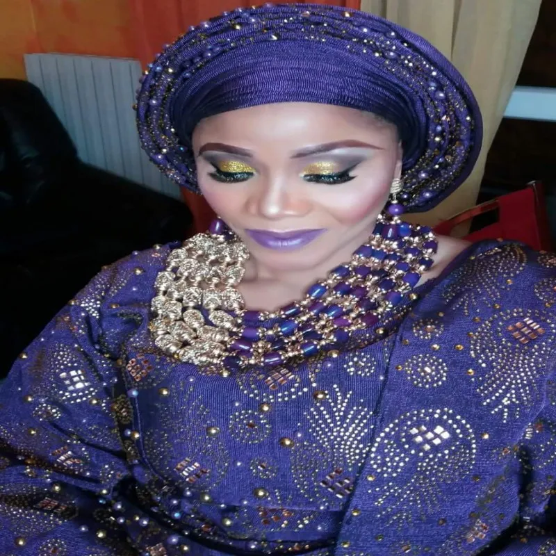 Комплект из колье и серёг с натуральным камнем 5 слоев|necklace set|bridal necklace setjewelry sets |