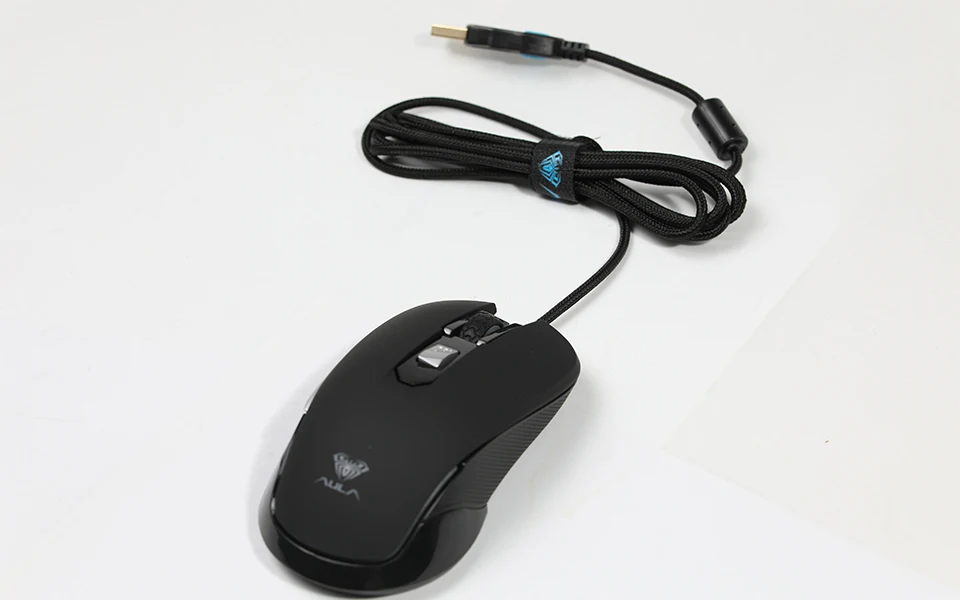 AULA игровая мышь USB Проводная 2000 dpi регулируемая RGB подсветка эргономичная 6 кнопок для ноутбука ПК плеер игровая мышь