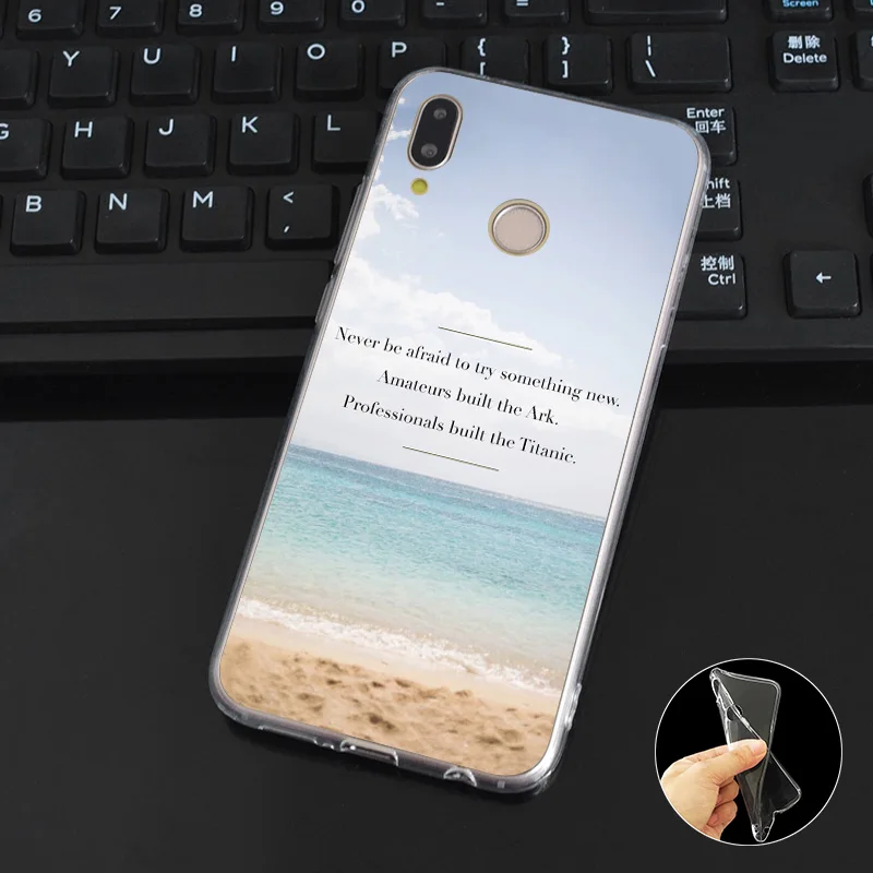 DREAMFOX N103 пейзаж текст Мягкий ТПУ силиконовый чехол для Huawei Honor 6a 6C 7X9 10 P20 P30 Lite Pro P Smart