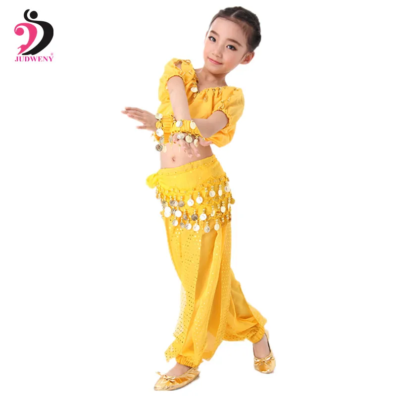Bellydance Children Costume Belly Dance Costumes Set for Kids Dancing Girls Bollywood Indian Performance Cloth | Тематическая
