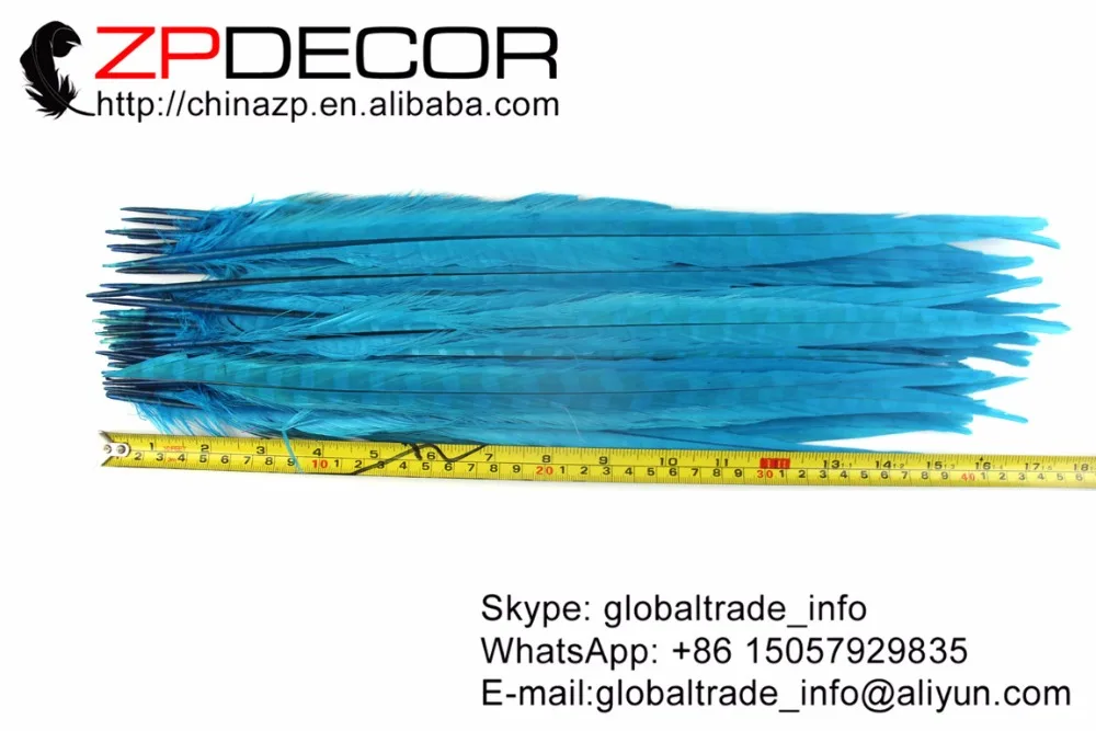 Zpdecor 100 шт./лот 40-45 см(16-18 дюймов) непосредственно окрашенный оранжевый хвост фазана перья для карнавального костюма украшения