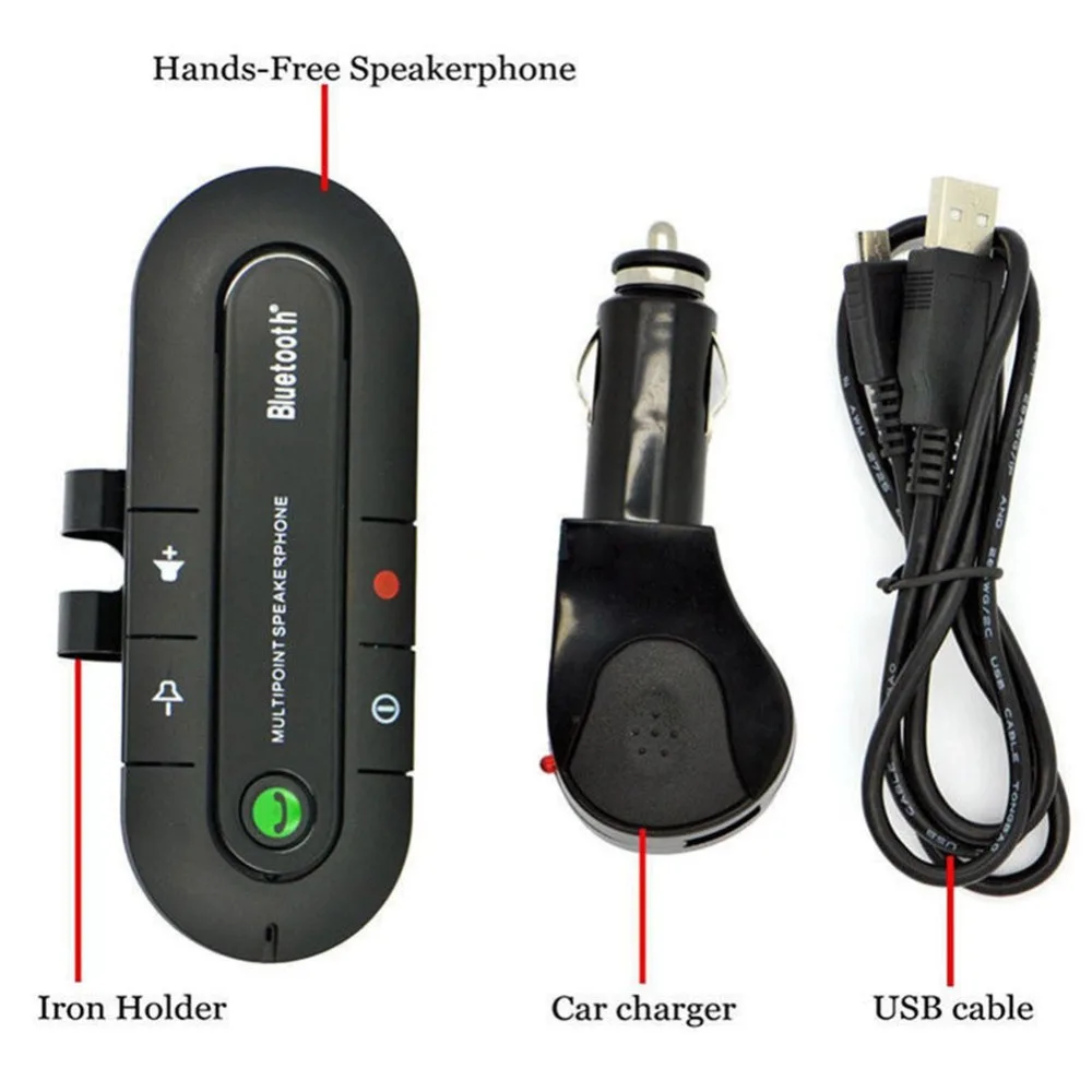 Bluetooth Handsfree автомобильный комплект беспроводной динамик телефон MP3 музыкальный