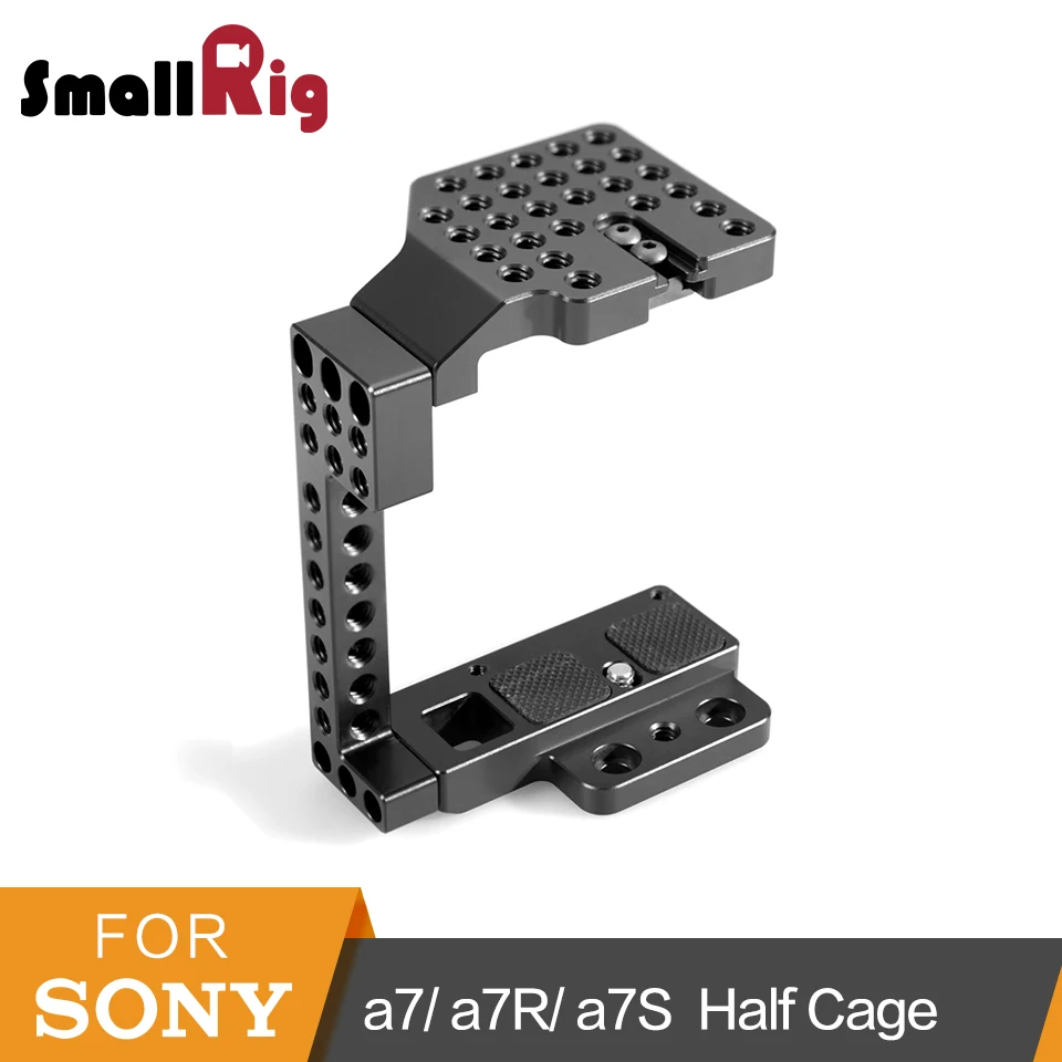 SmallRig Половина Клетка для sony a7/a7R/a7S Камера клетка (верхняя пластина + нижняя сбоку