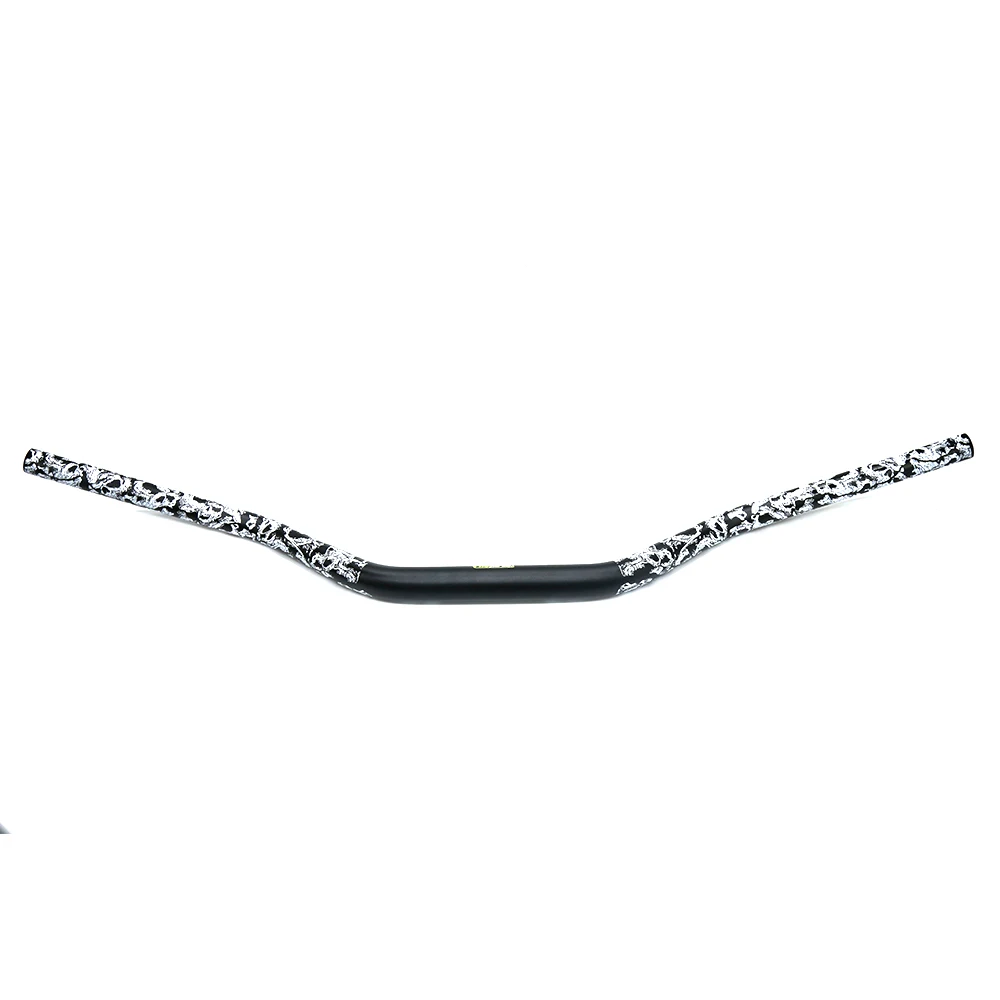 Protaper Metal Mulisha MX Универсальный руль большого диаметра 6061 алюминиевый сплав череп шаблон руль(1-1/" диаметр 28 мм - Цвет: Черный