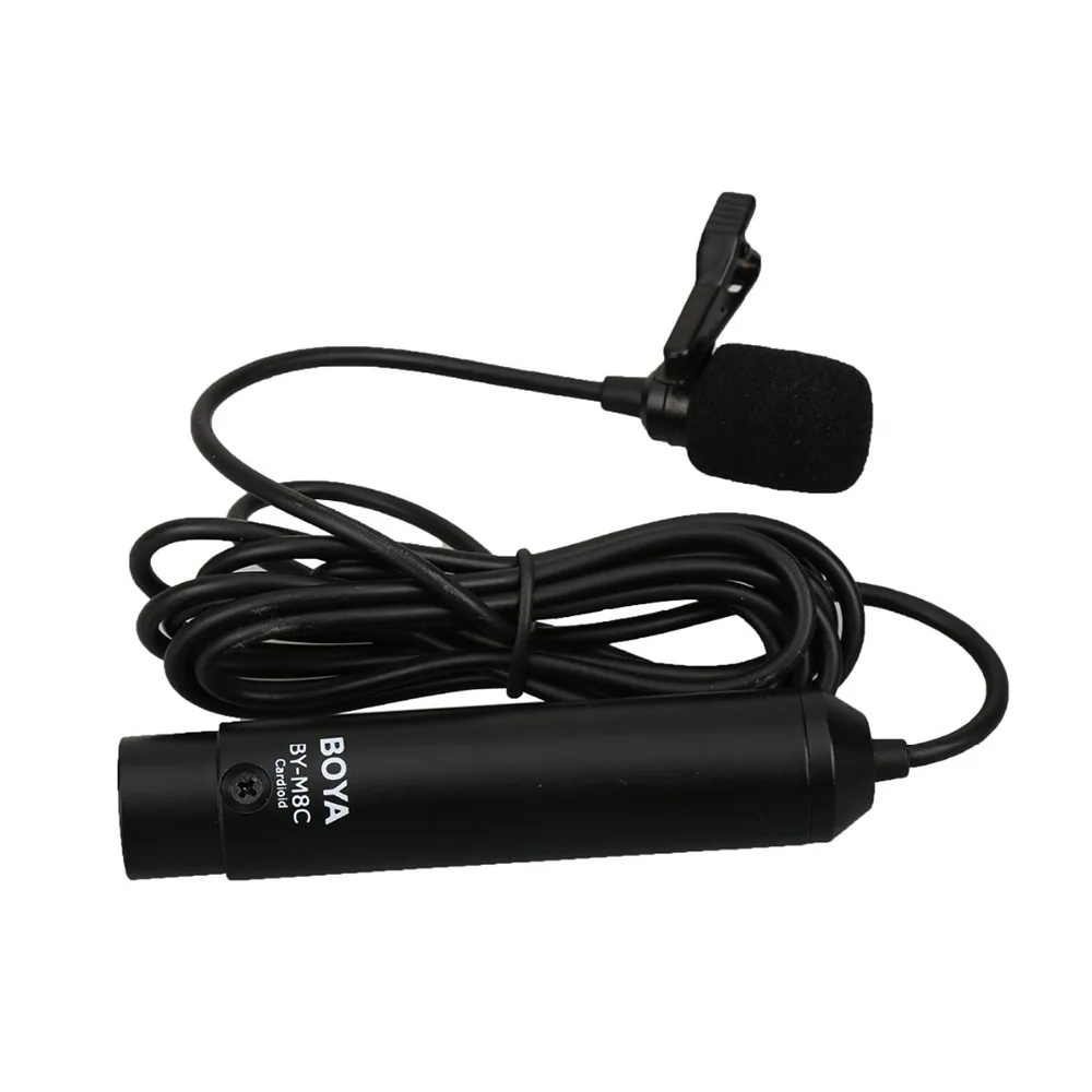 BOYA BY-M4C M4OD Clip-On Lavalier микрофон Cardioid XLR Mic для Sony Canon Panasonic видеокамеры - купить по