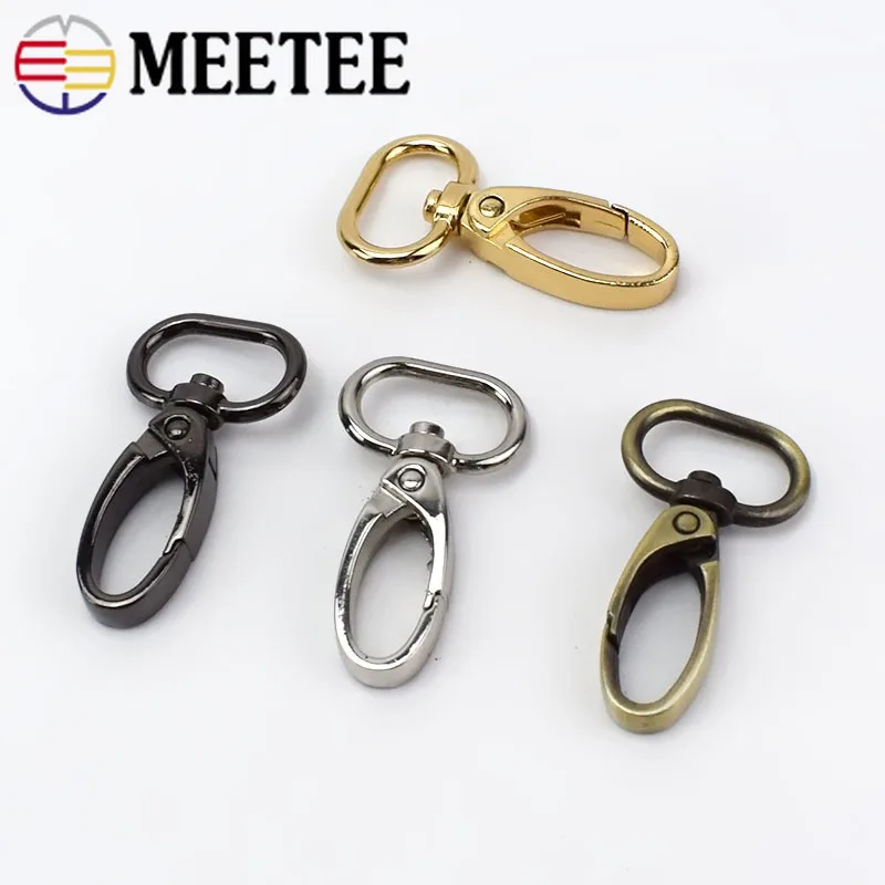 Meetee 10/20 штук 20/26/32/38 мм металлический мешок с пряжками и ремешком с застёжкой "Лобстер" воротник крючковый крюк "сделай сам" для цепочек для ключей, сумок, запасные части