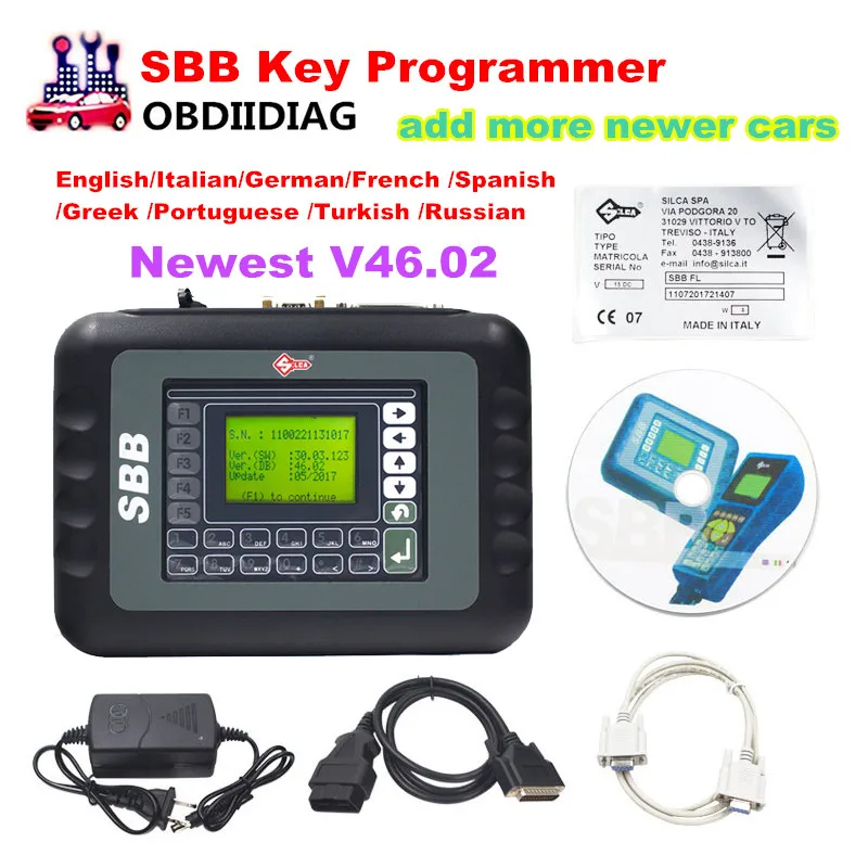 Новейший программатор ключей V46.02 SBB обновленная версия программатора Silca V33.02