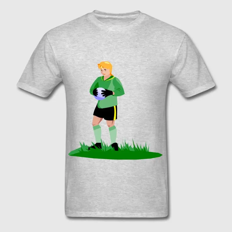 Новый стиль футболка для Для мужчин круглый вырез горловины Soccering футболки