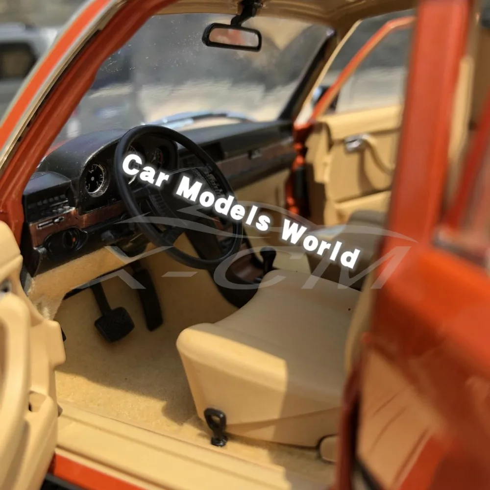 Литая модель автомобиля для Norev 450 SEL 6 9 1976 (Оранжевый металлик) 1:18 + маленький