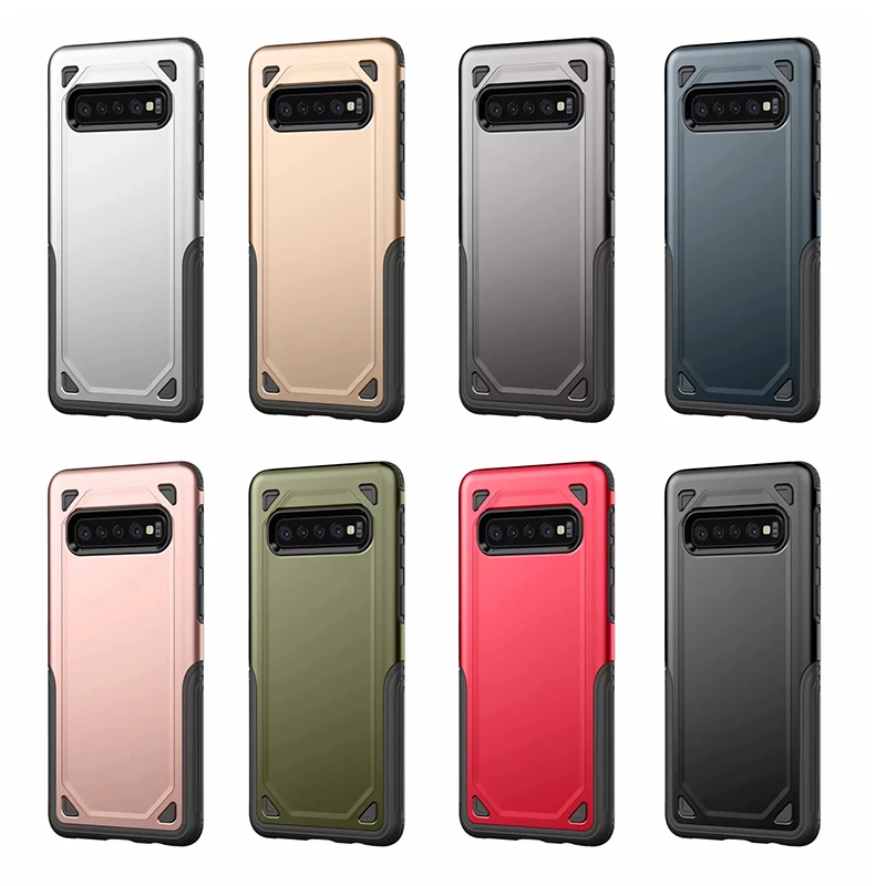 Противоударный чехол для Samsung Galaxy S7 edge S8 S9 S10 S10e Plus Note 8 9 Armor Hybrid TPU PC жесткий