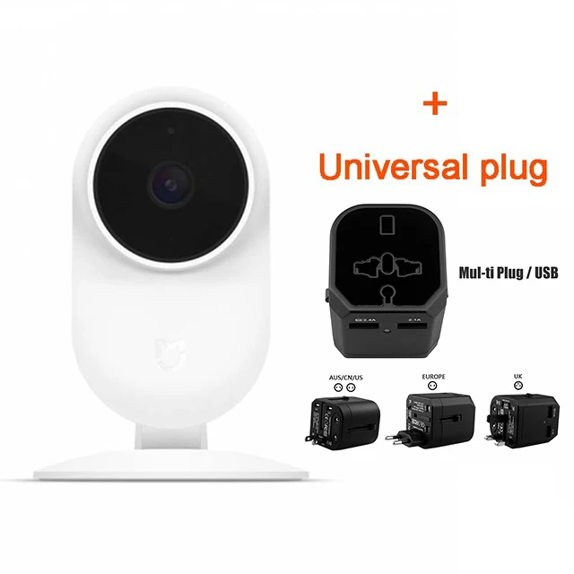 Camera Universal Xiaomi Mijia, новинка, 1080 P, IP камера, 130 градусов, FOV, ночное видение, 2,4 ГГц, двухдиапазонный, WiFi, Xiaomi, домашний комплект, монитор безопасности, камера - Цветной: Camera Universal
