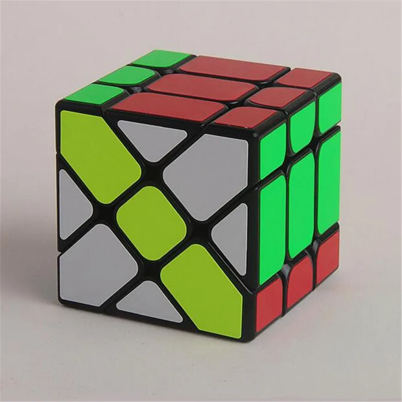 Бренд YongJun 3X3X3 квадратный король Фишер куб Skew волшебный новый пластиковый кубик