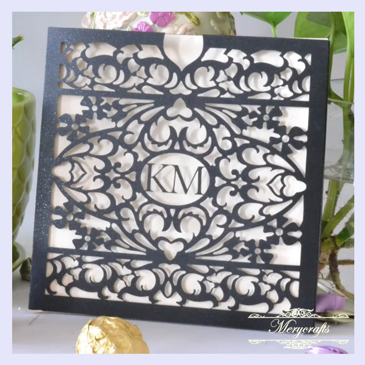 Уникальные товары для вечерние MR045 с лазерной резкой свадебные пригласительные