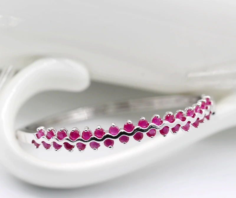 JINYAO модные ювелирные изделия золотой цвет красный циркон волнистые двухслойные