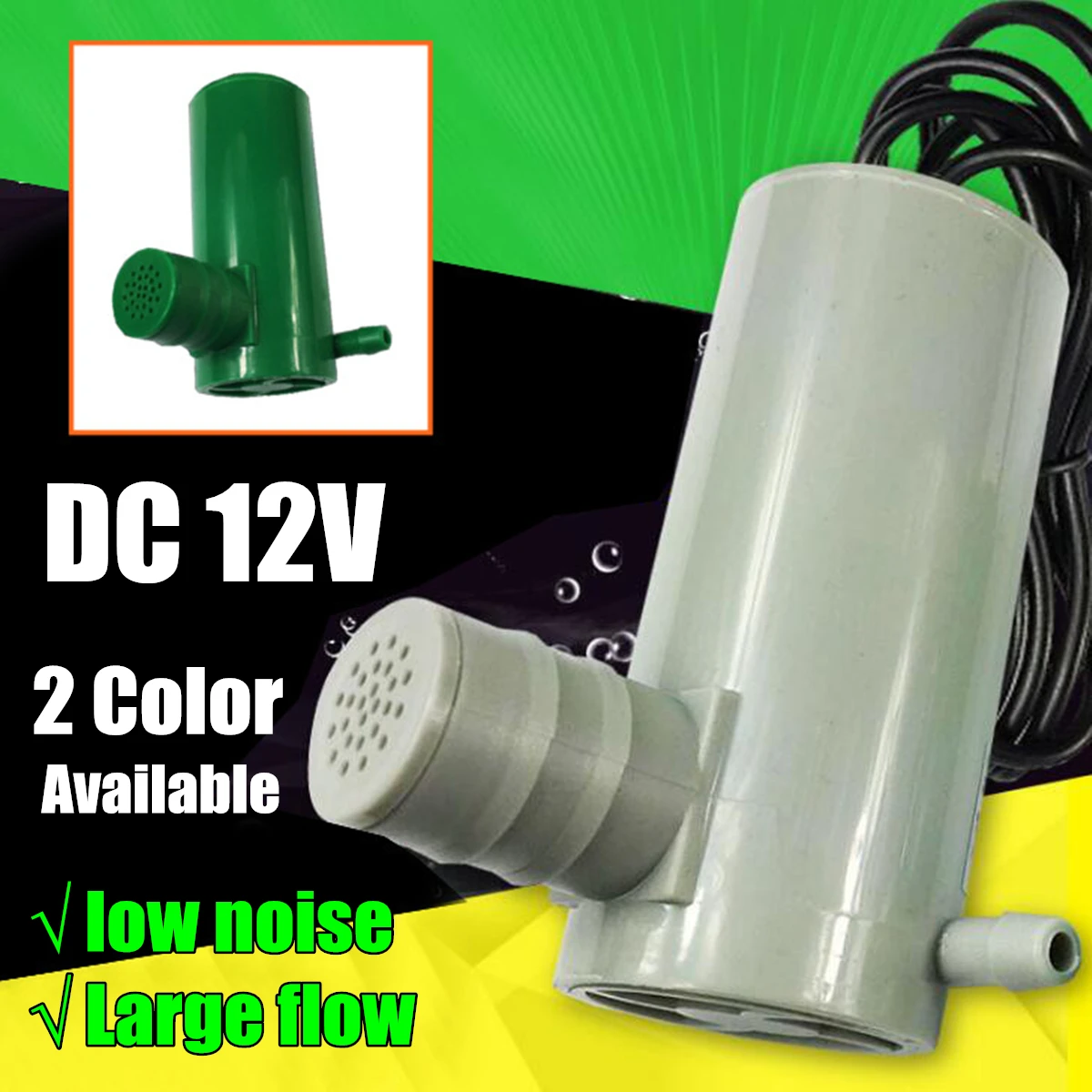 Погружные насосы DC 12V 500L/H погружной насос под воду аквариумный кислородный